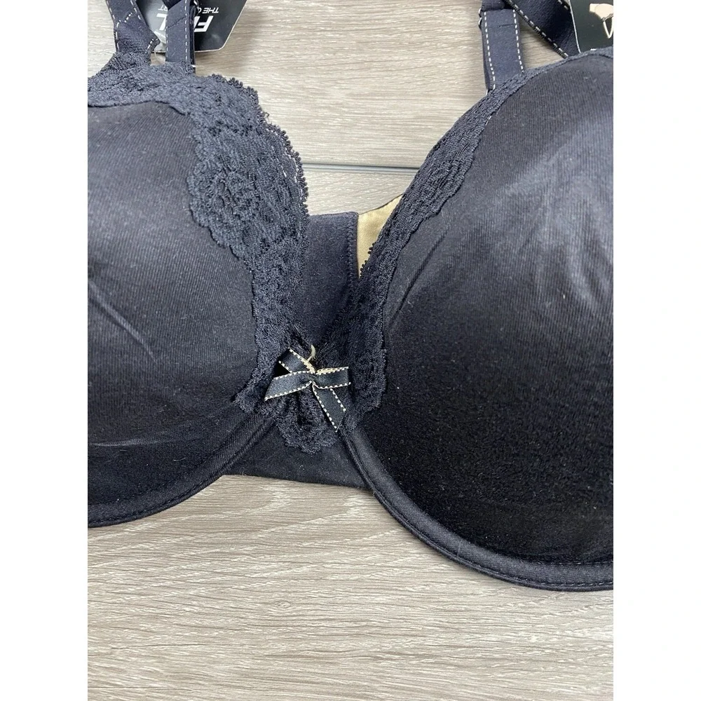 Maidenform Women's Lace Trim T Shirt Bra Black Size 38DD New